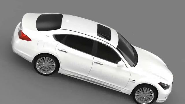 3D Model of Infiniti M35hL Y51 2013 Review смотреть онлайн