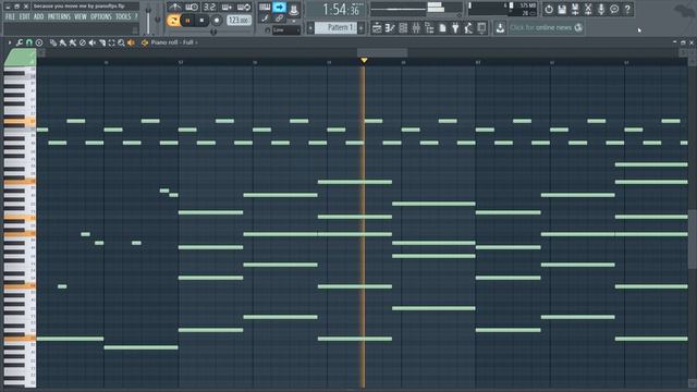 Tinlicker - Because You Move Me (MIDI + FLP) (FL Studio Piano Tutorial / Cover) смотреть онлайн