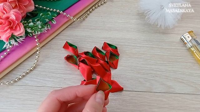 DIY ?"САНТА" ? / Новогодние бантики/ Christmas bows, you can't buy that in a shop смотреть онлайн