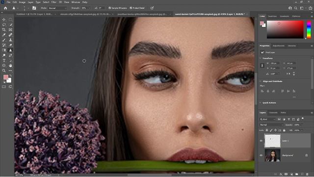 Blur Tool - Sharpen Tool - Smudge Tool in Adobe Photoshop 2021 for Beginners Class 16 Urdu / Hindi смотреть онлайн
