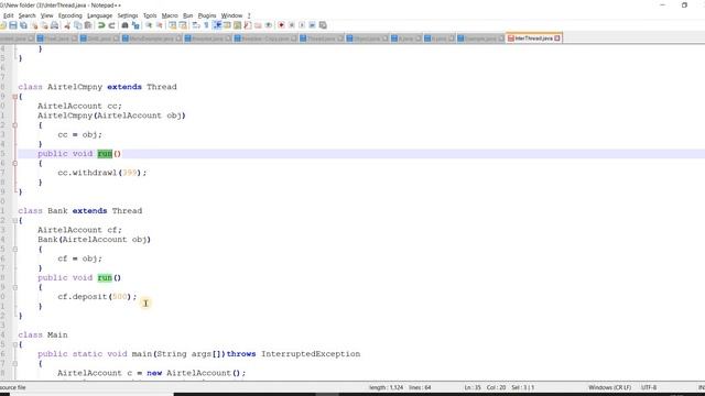2 Thread Communication example program смотреть онлайн