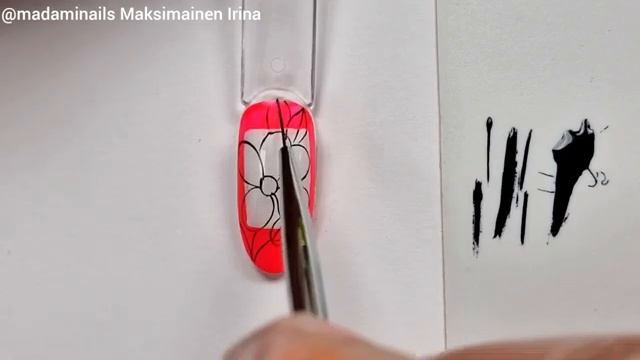 Flowers in thin lines. Цветочная графика. Как рисовать тонкие линии. #nailart #nails #дизайнногтей смотреть онлайн