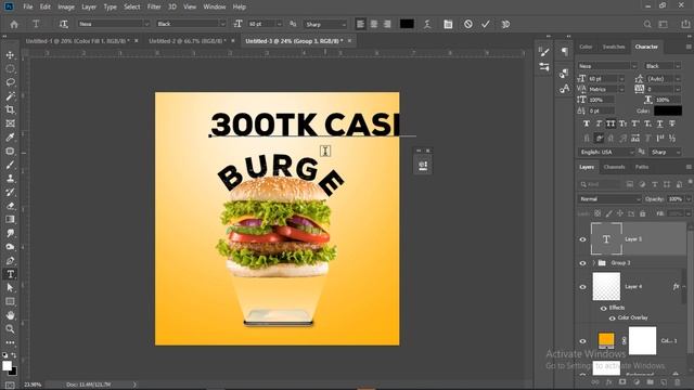 Social Media Ad - Food Banner Design in Adobe Photoshop CC 2020 смотреть онлайн