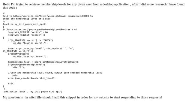 Wordpress: Paid membership Pro Rest API смотреть онлайн