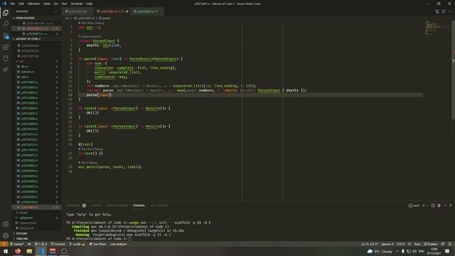 Advent of Code 2021 Day 1 In Rust смотреть онлайн