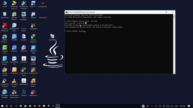 How To Run JAVA Program In Command Prompt In Window 10/8/7 | Hamid Tutorials | смотреть онлайн