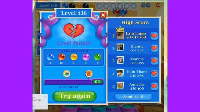 Bubble Witch 2 Saga Help NERO collect 6000 bubbles смотреть онлайн