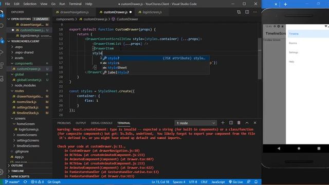 React Native - ASP.NET Core App in Arabic 04: Customize react navigation - Drawer Navigation смотреть онлайн