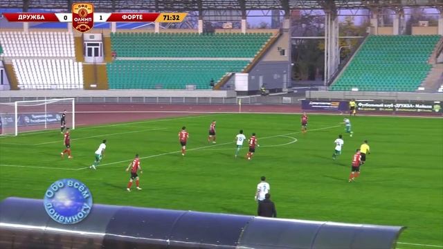 18 ФК "Дружба" Майкоп - ФК "Форте" Таганрог 1:2 смотреть онлайн
