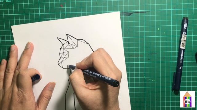 How To Create Geometric Animal (Bengal Cat) | for Leigha Leighton смотреть онлайн