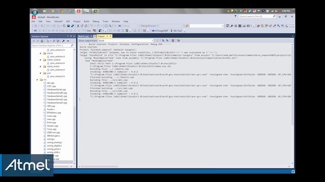 Importing Arduino Sketches Into Atmel Studio 7 смотреть онлайн