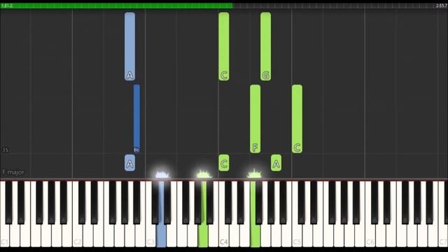 Seasons Of Love - RENT | Piano Accompaniment Tutorial (Synthesia) смотреть онлайн