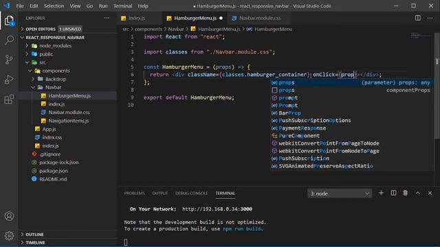 Responsive Navbar In React смотреть онлайн