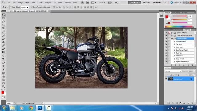 Tutorial Load Action Photoshop смотреть онлайн