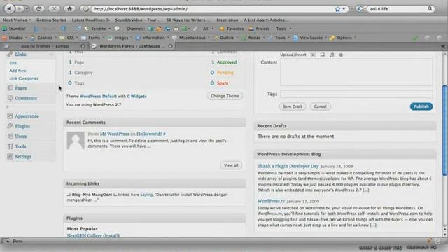 Wordpress For Designers:Day 2 - The Admin Panel смотреть онлайн