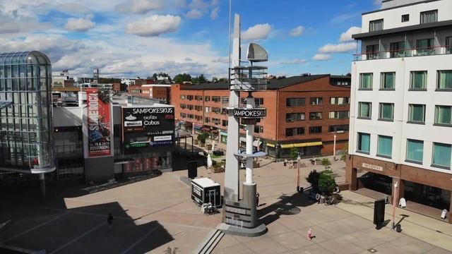 Hometown of Santa Claus in summer by air: Rovaniemi in Lapland Finland - Father Christmas смотреть онлайн