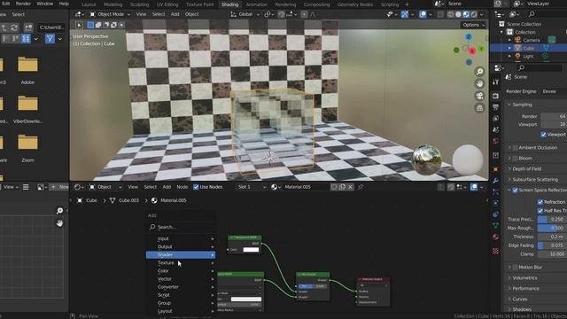 Реалистичная текстура стекла в Blender Eevee смотреть онлайн