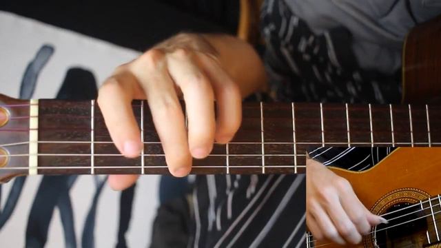 Demons (Imagine Dragons) fingerstyle guitar cover hands-only view смотреть онлайн