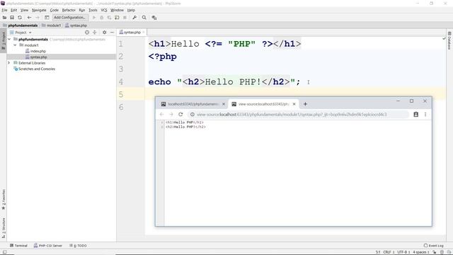 PHP Syntax смотреть онлайн