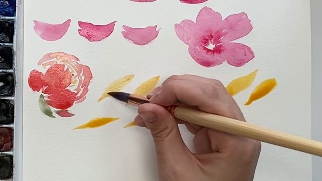 Watercolour DRILLS And Practice Strokes To Help Master Your Loose Florals! смотреть онлайн