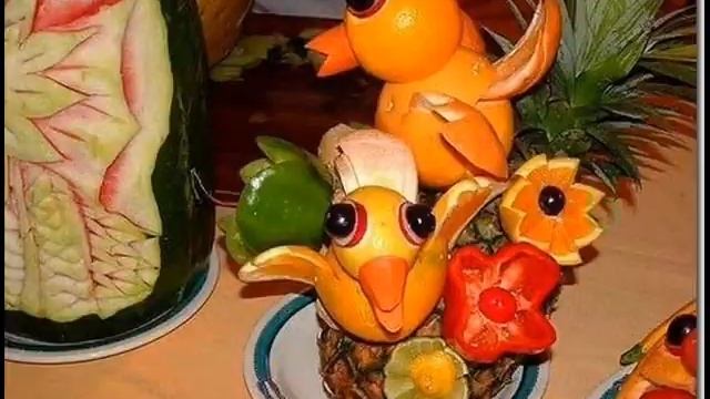 Оригинальные и простые поделки для школьников из овощей и фруктов смотреть онлайн