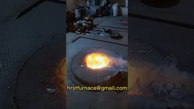 Site of molten iron smelting in foundry industrial smelting furnace смотреть онлайн