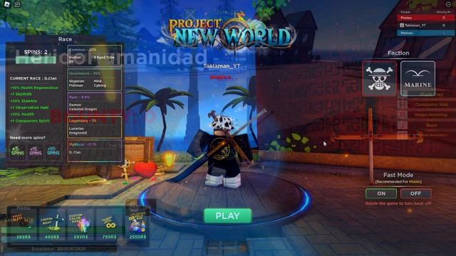 [PNW] The 0.1% D. Clan Mythical Race Full Showcase and How To Get! Project New World | Roblox смотреть онлайн