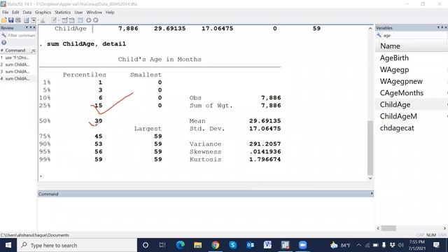 How to calculate mean, variance, standard deviation, median, quartile, skewness, kurtosis in STATA смотреть онлайн