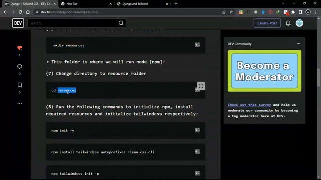 Configuring Tailwind CSS for Django смотреть онлайн