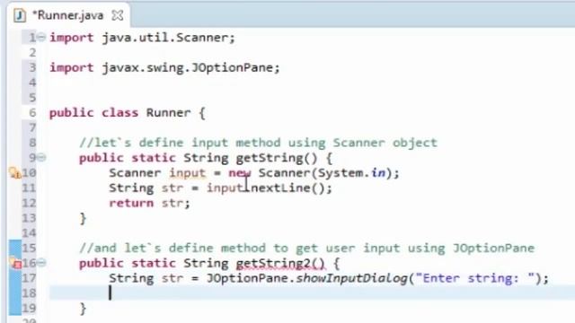 JAVA User input with Scanner and JOptionPane example смотреть онлайн