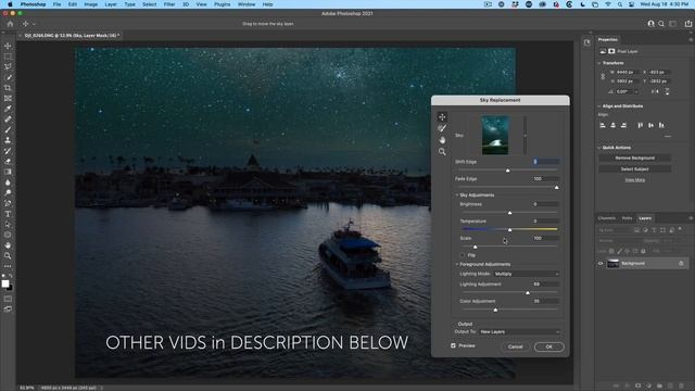 NEW Photoshop UPDATE Sky replacement, NEW features and free skies смотреть онлайн
