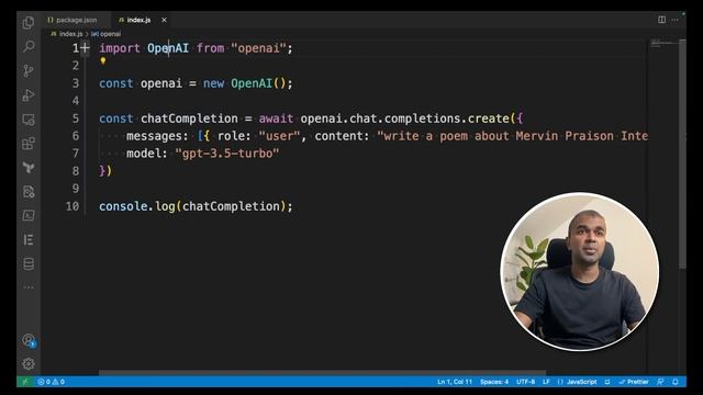 Simplified ChatGPT API Setup on Node.js for Newbies! ? Step by Step Tutorial смотреть онлайн