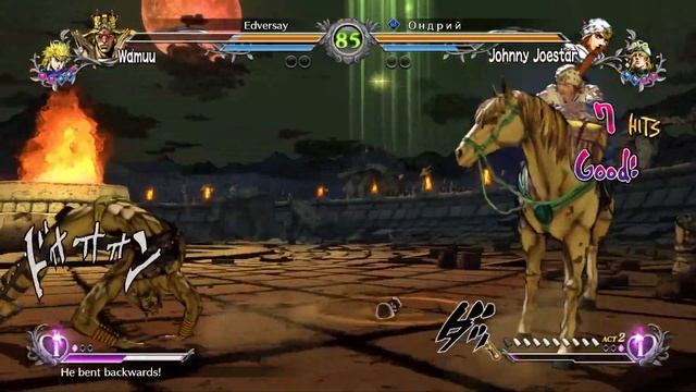 ДЖОННИ ДЖОСТАР НА ВСЮ МОЩНОСТЬ! JoJo All Star Battle R! смотреть онлайн