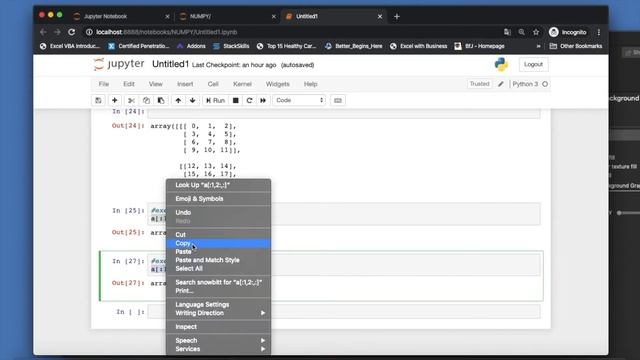 Numpy Complete Tutorial For Machine Learning |Numpy Slicing In With 3d Array|Part:10 смотреть онлайн
