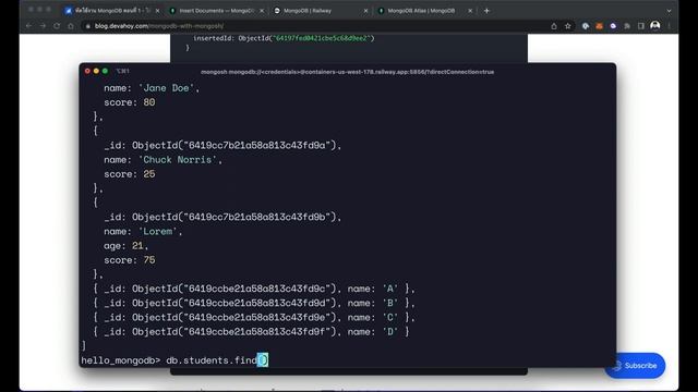 Introduction to MongoDB - หัดใช้งาน Mongo Shell (mongosh) เบื้องต้น смотреть онлайн