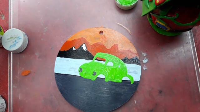 Glass Painting for Beginners || Glass Painting Easy || Beautiful Acrylic Painting Easy || Alisha Ma смотреть онлайн