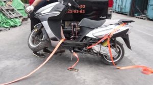 Установка гидравлического мотохвоста.