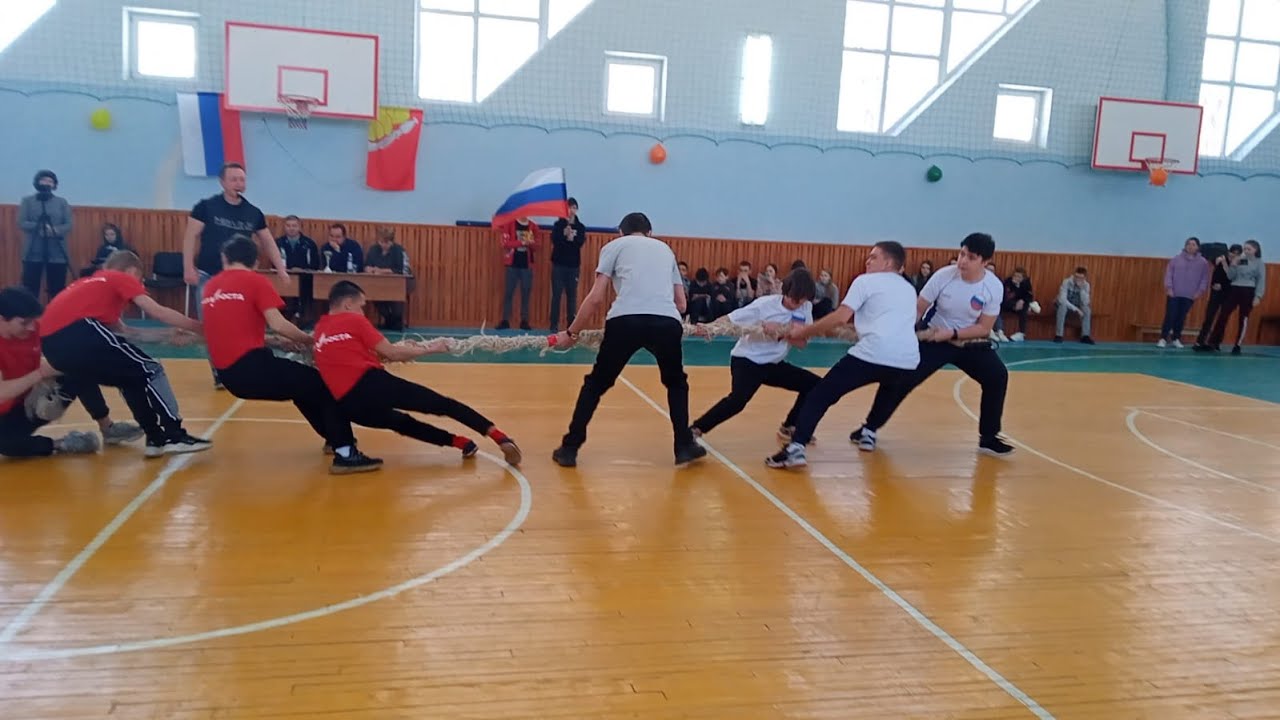 Спортивное состязание «Сила, Слава и Доблесть России». Перетягивание каната смотреть онлайн