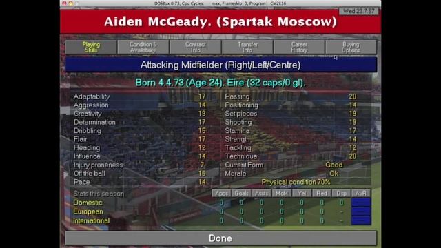 Championship Manager 97/98 (2010/2011 Season Data Update) смотреть онлайн