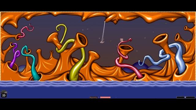 Worms Armageddon - Crazy Crates (ninja rope training) смотреть онлайн