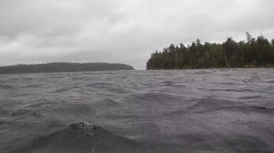 Карелия. Сегозеро. Языческий идол. Шторм. Большие волны. Посёлок Великая Губа (9-10 день)