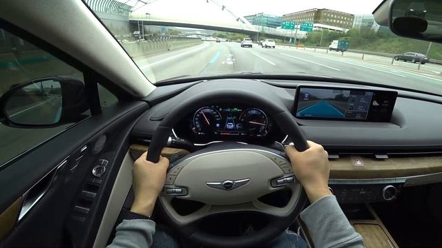 2021 Genesis G80 3.5 T-GDi AWD POV test drive смотреть онлайн
