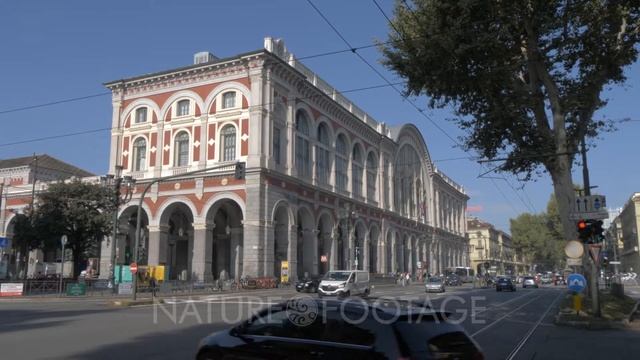 Torino Porta Nuova railway station in Turin, Italy, Europe смотреть онлайн