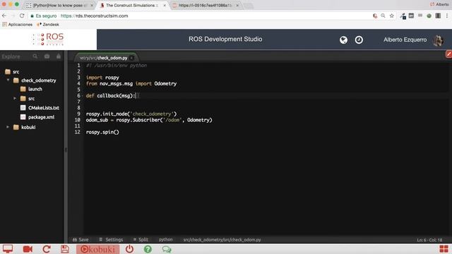 [ROS Q&A] 041 - How to know the Pose of a robot [Python] смотреть онлайн