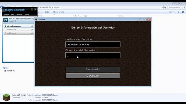 Como crear un servidor multijugador en Minecraft 1.2.5 (PC) (Hamachi) смотреть онлайн