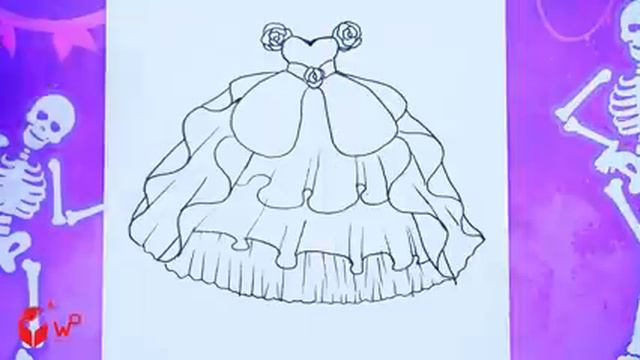 Pink And Black Unicorn And Vampire Dresses | Nursery Paper DIY Cartoon | Woa Doll American Kids смотреть онлайн