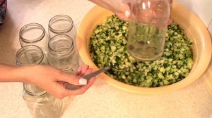 Маринованные огурцы для салатов-кубиками. Заготовка на зиму