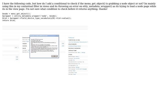 Drupal: How do you add a conditional to check if the Node object exists? смотреть онлайн