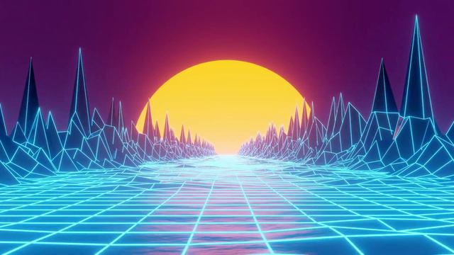 Vaporwave Retro Screensaver (10 Hours) 4K Full Hd -Synth City  Retrowave