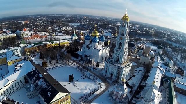 Троице-Сергиева лавра с высоты птичьего полёта 2015 - video Scout X4 смотреть онлайн